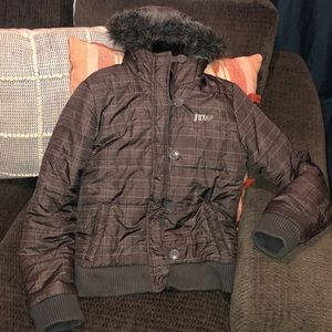 Fox girl down jacket